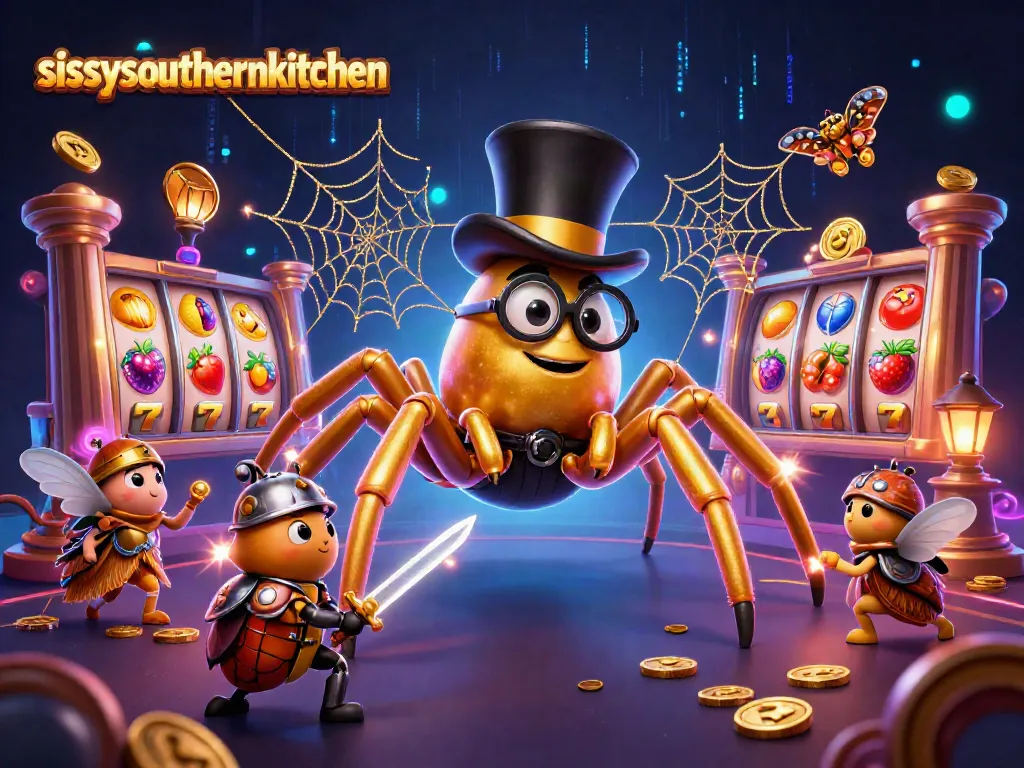 Sissy's Southern Kitchen showcases win-ready slot machines in a fun casino scene.
